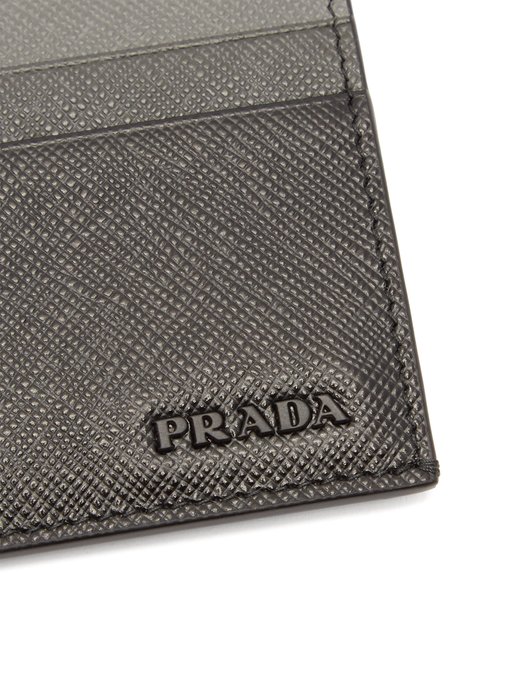 prada saffiano leather card holder