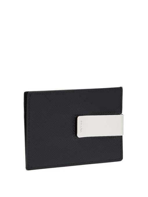 Money-clip saffiano-leather cardholder | Prada | MATCHESFASHION.COM US