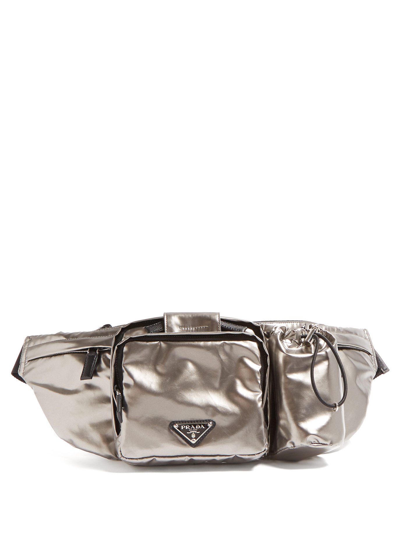 Metallic nylon belt bag | Prada 