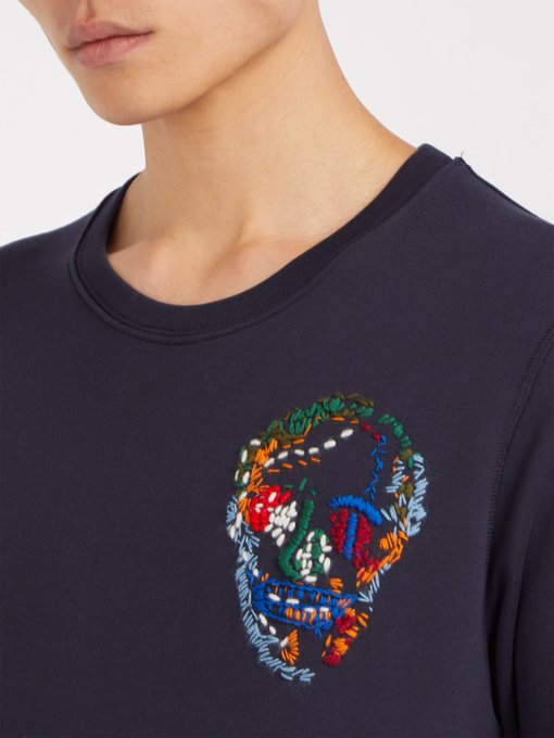 alexander mcqueen embroidered sweatshirt