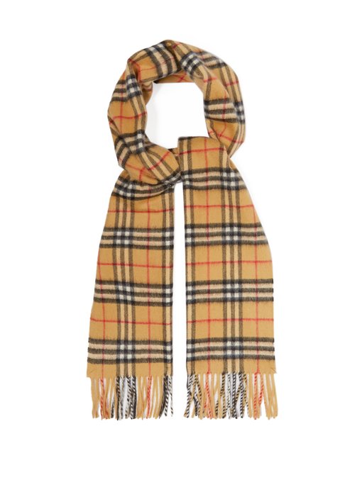 burberry plaid cashmere scarf