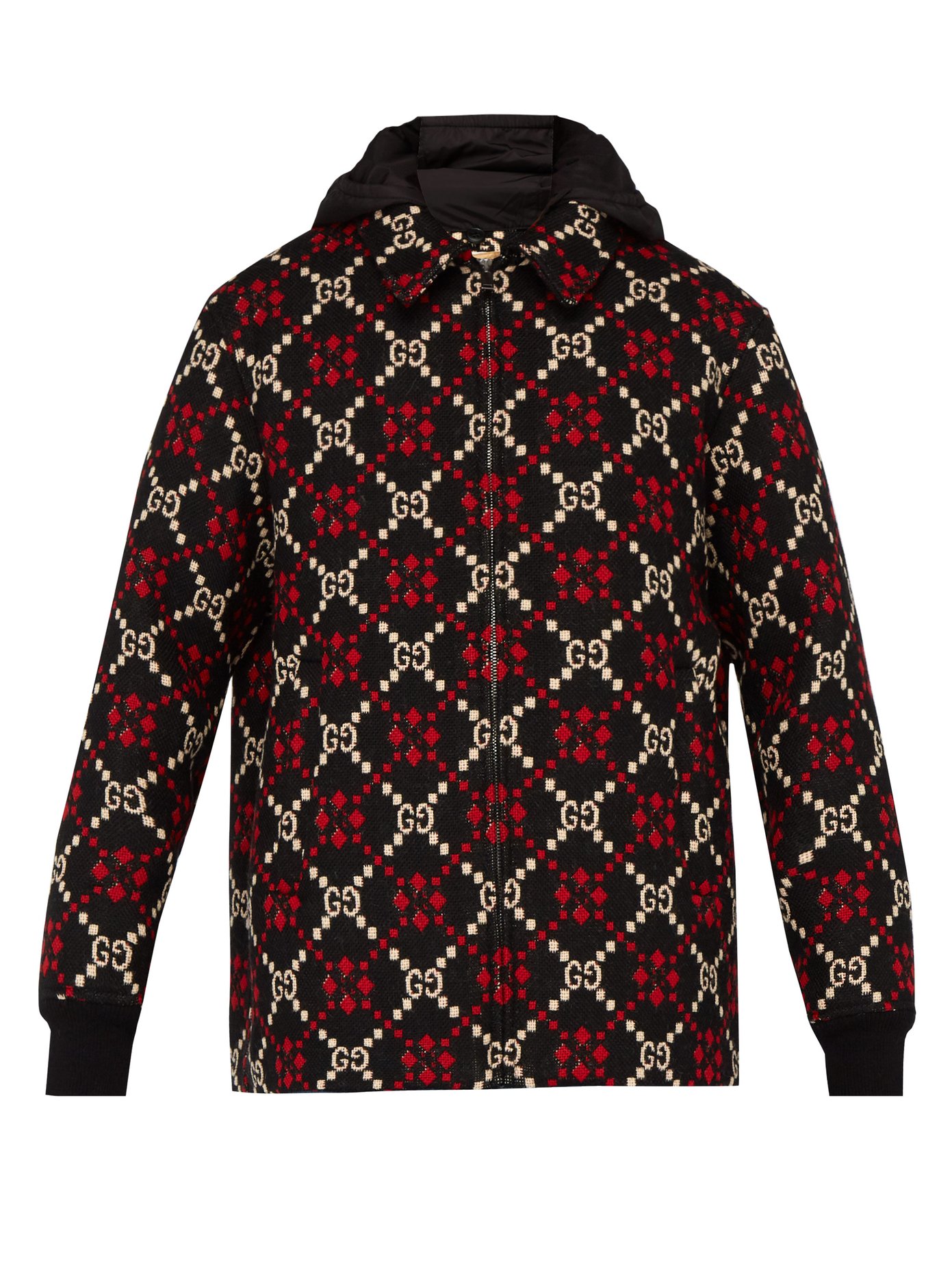 red and black gucci jacket