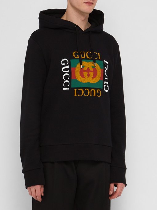 gucci distressed hoodie