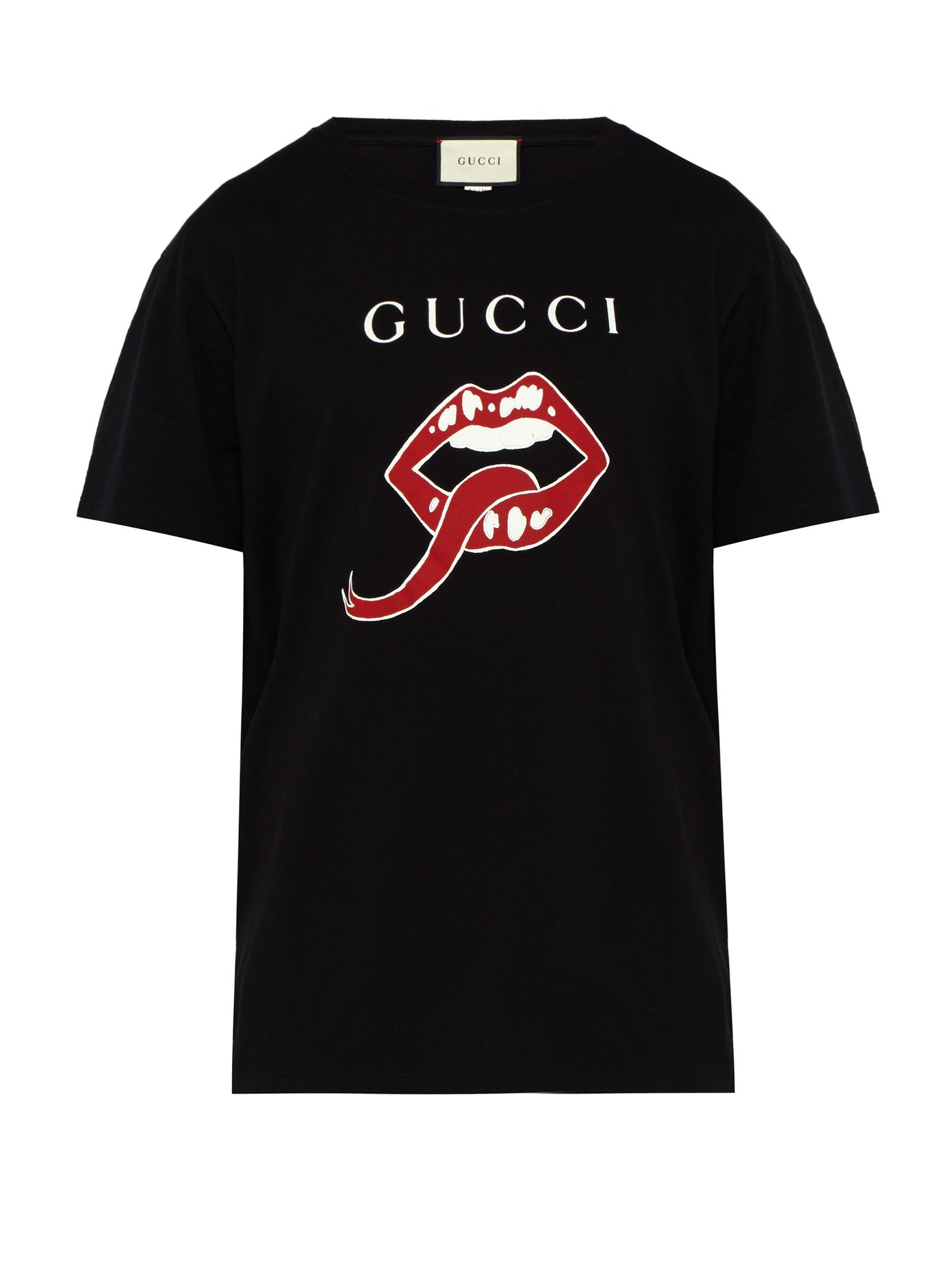 gucci t shirt with mouth
