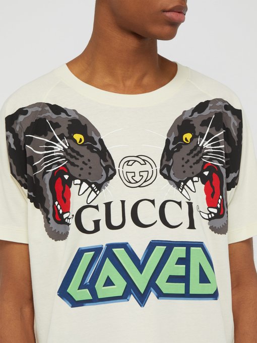 gucci tiger head t shirt