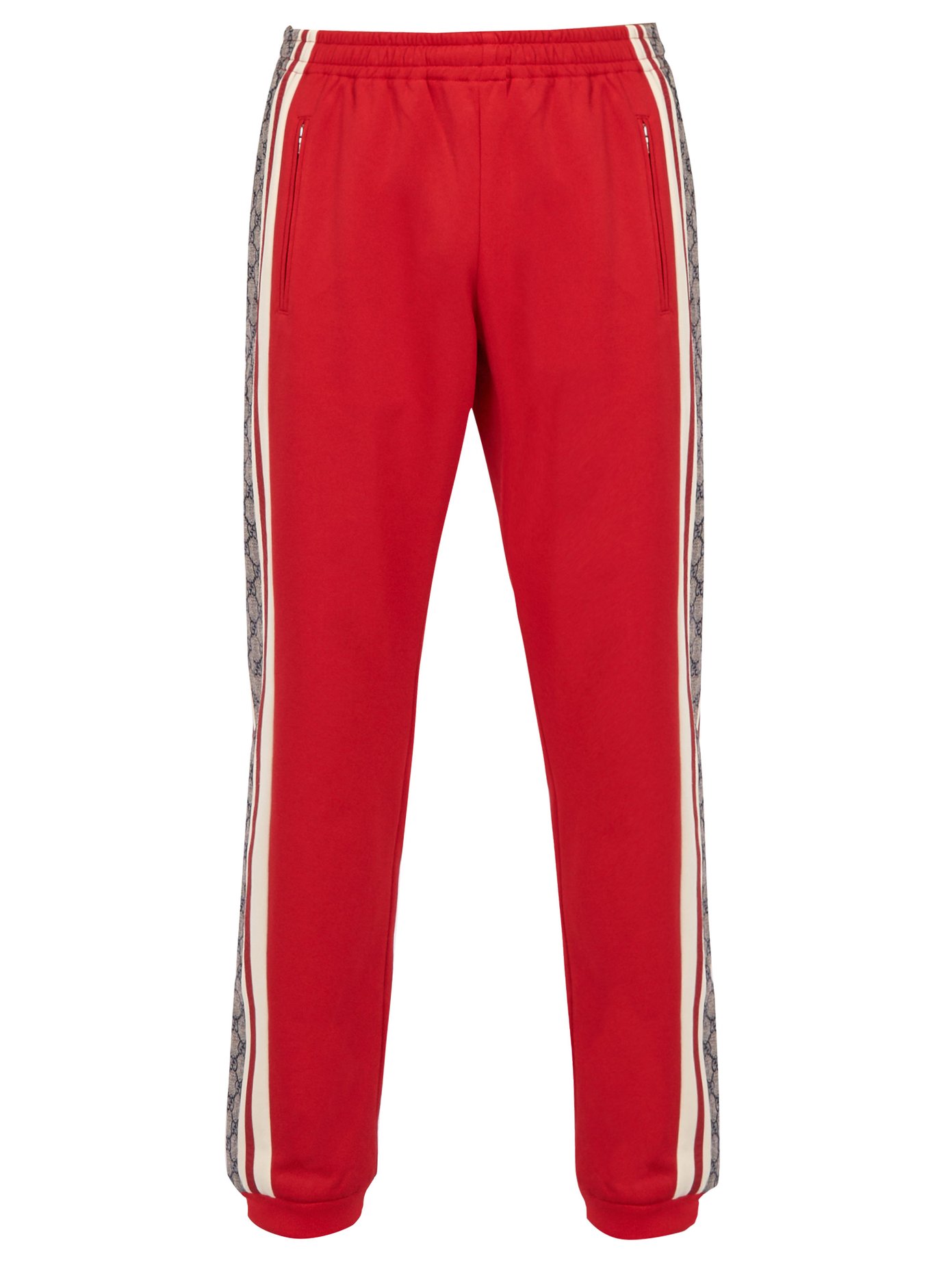 gucci red track pants