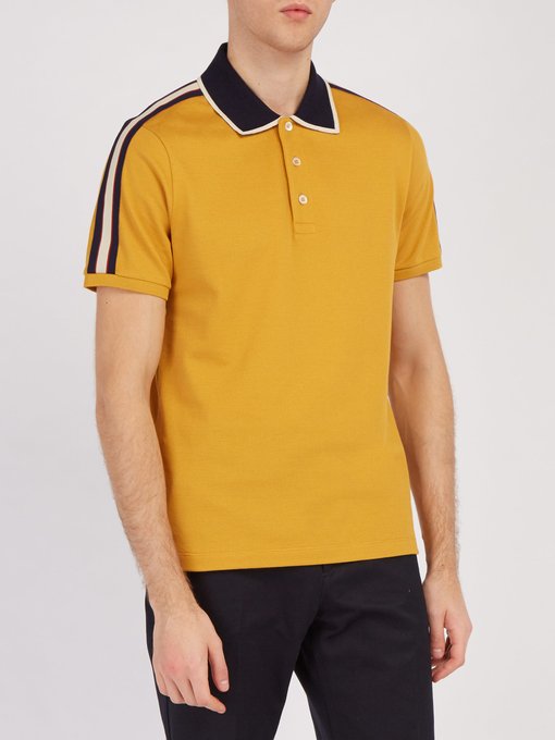 yellow gucci polo shirt