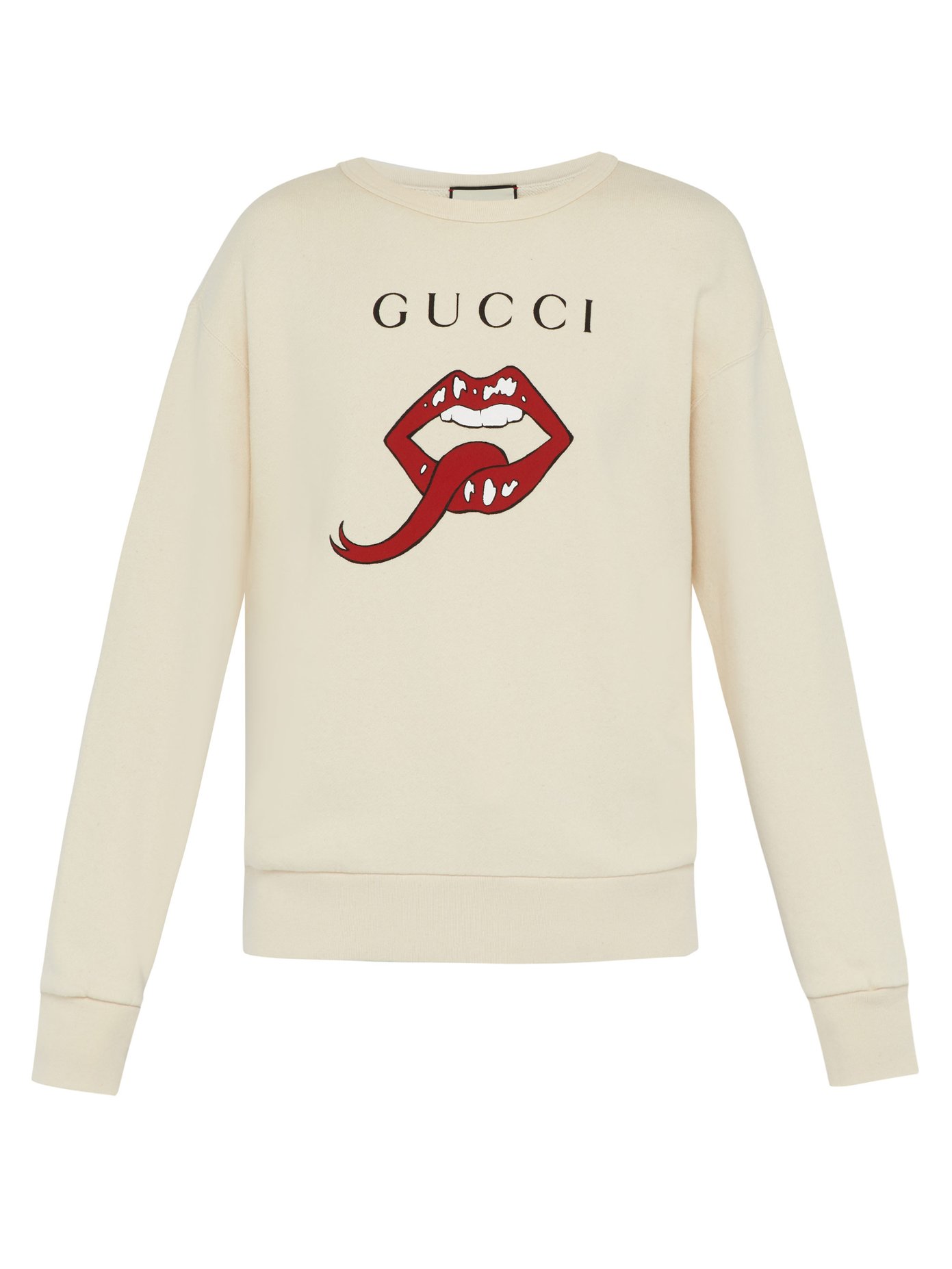 gucci sweater with lips