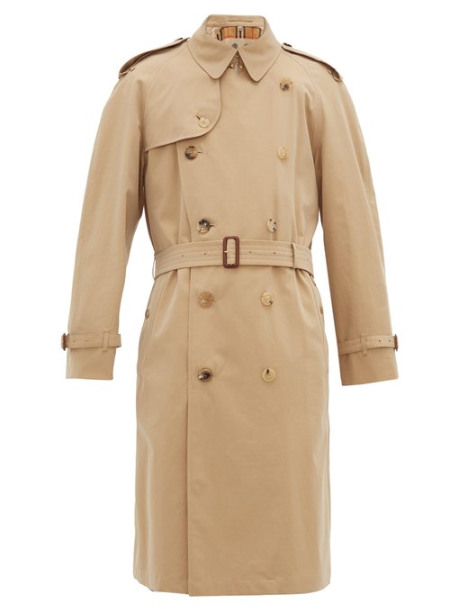 Westminster double-breasted gabardine trench coat | Burberry ...