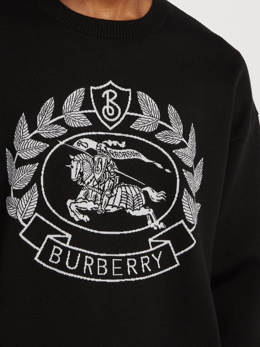 Crest-jacquard sweatshirt | Burberry | MATCHESFASHION US