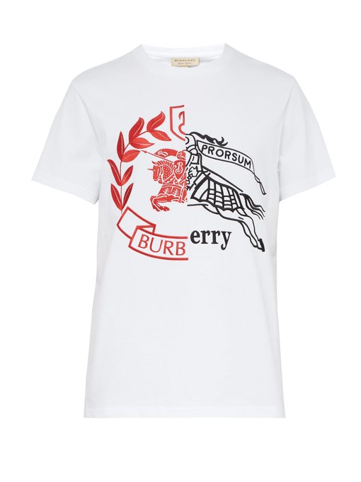 burberry t shirt white and red