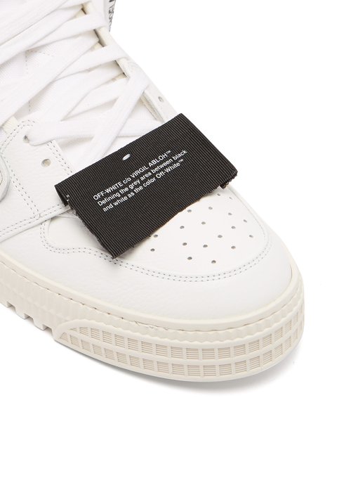 off white off court high top trainers