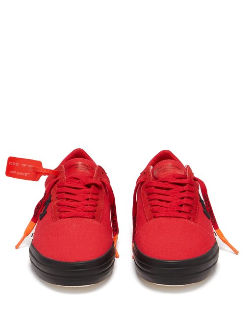 off white vulc low top red