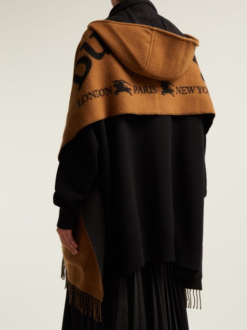 burberry hooded scarf
