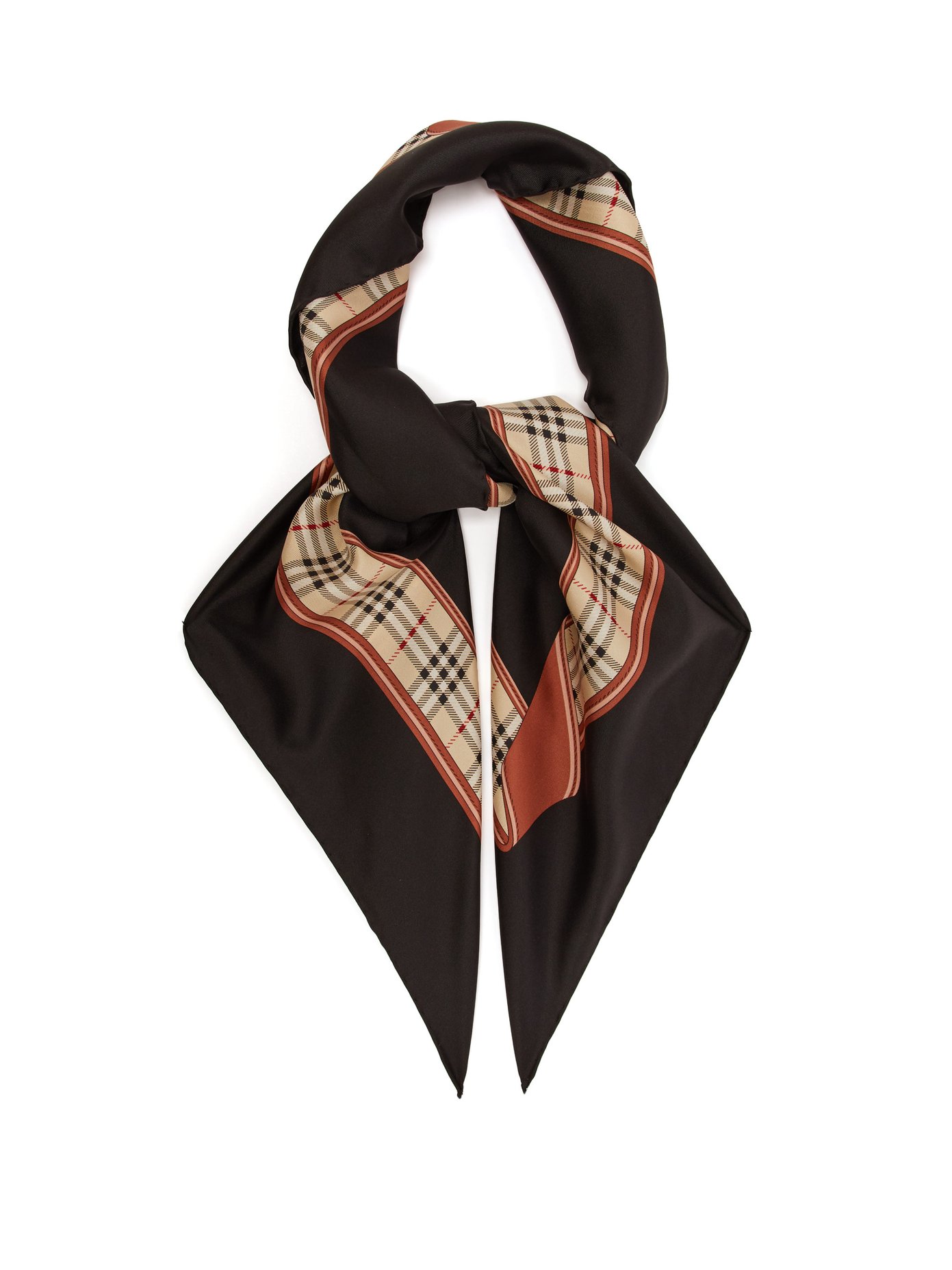 Archive-print silk scarf | Burberry 