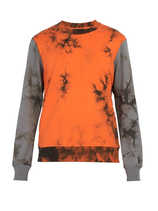 helmut lang tie dye sweatshirt