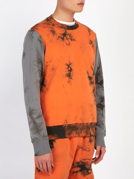 helmut lang tie dye sweatshirt