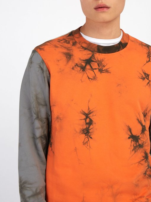 helmut lang tie dye sweatshirt