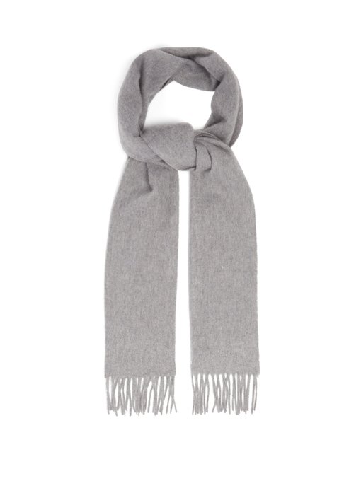 Fringed Cashmere Scarf 