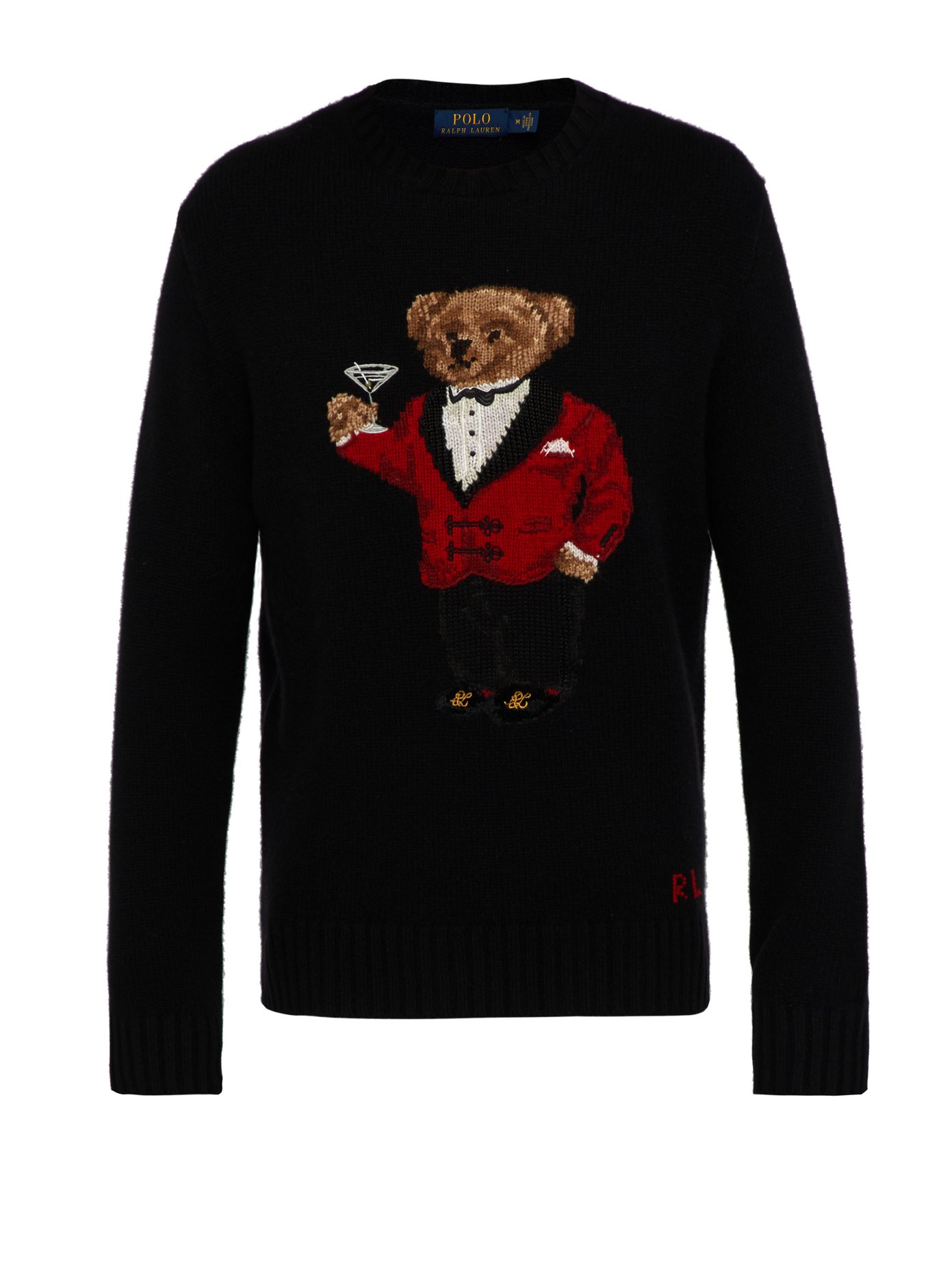 ralph lauren tuxedo bear sweater