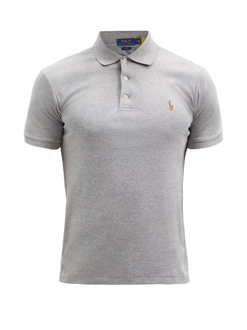 a white ralph lauren polo shirt