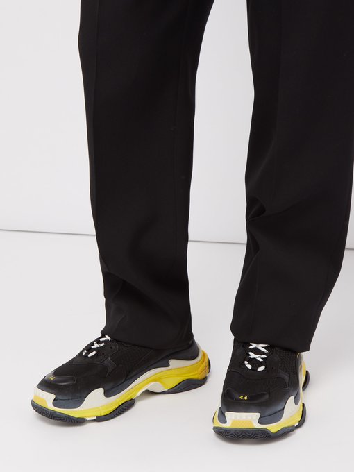 Triple S Black And Yellow Sale, 61% OFF