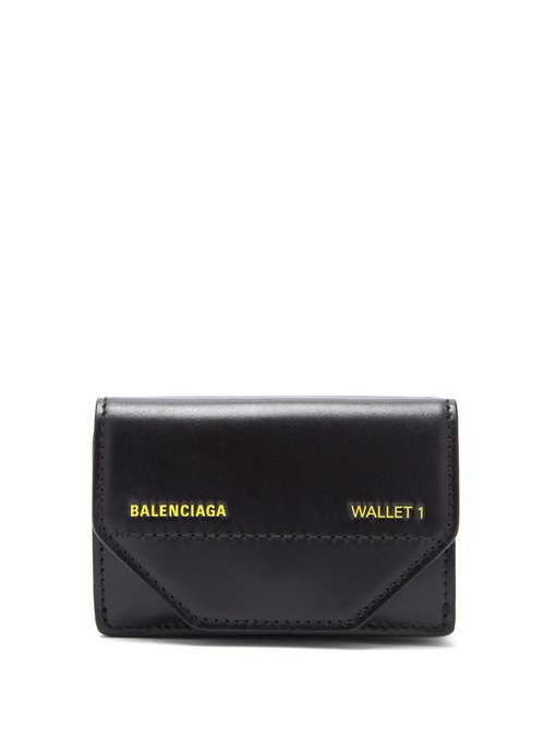 balenciaga mini wallet black