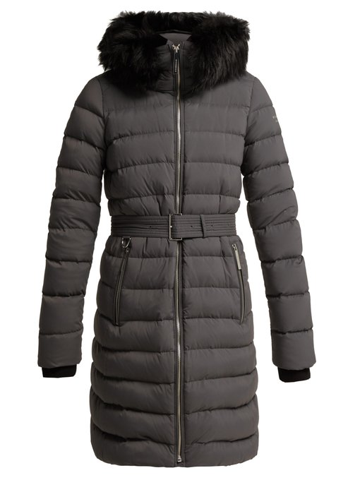 burberry limehouse mid length down puffer coat
