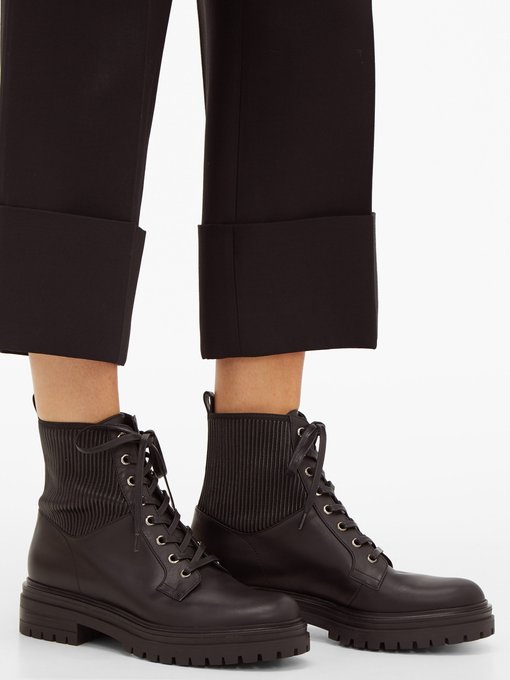 gianvito rossi leather ankle boots