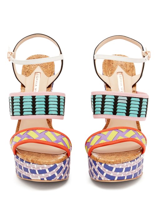 Celia platform block-heeled sandals 