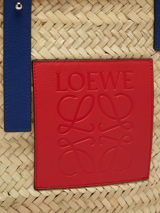 loewe medium woven basket bag