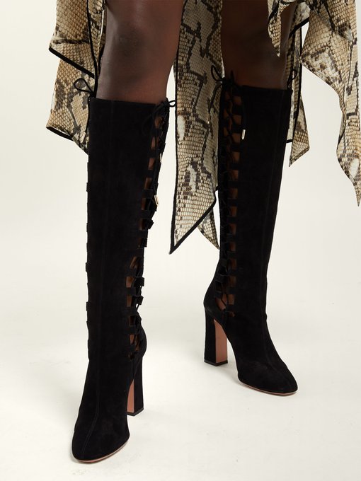 aquazzura knee high boots