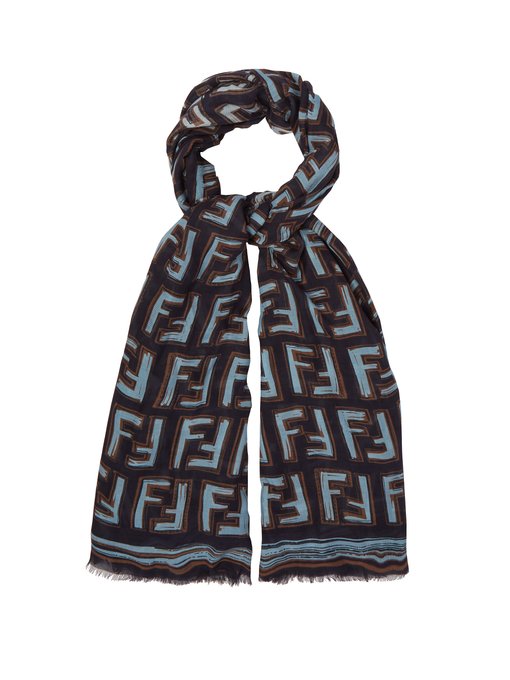 fendi ff logo scarf