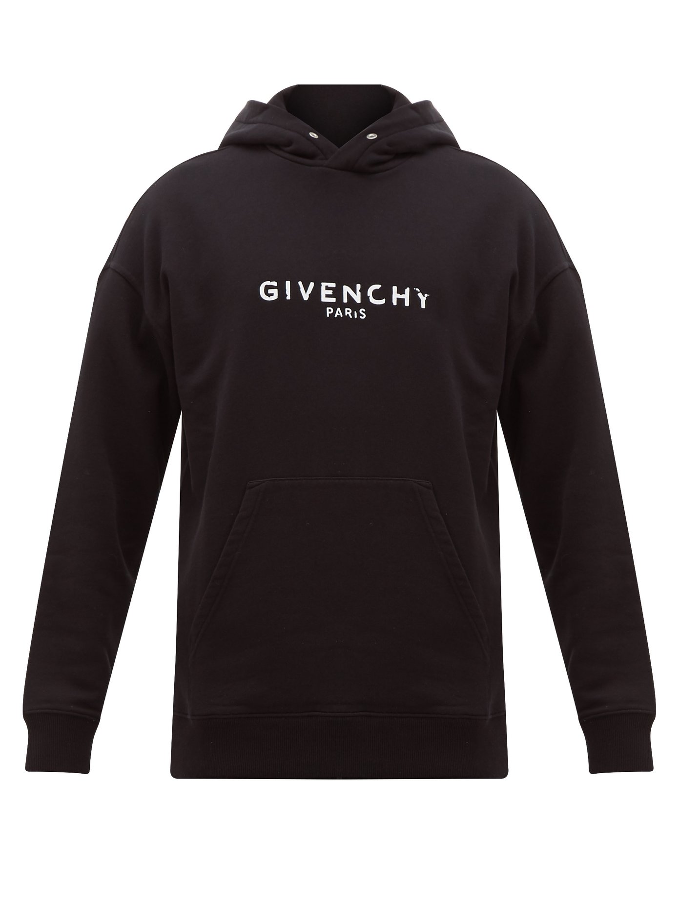 givenchy distressed logo hoodie