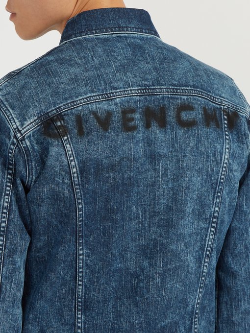 givenchy logo denim jacket