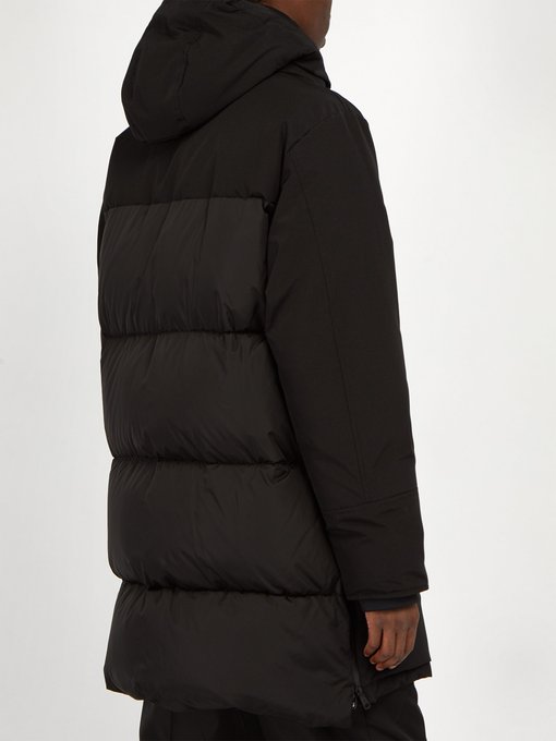Crepel hooded quilted-down parka 