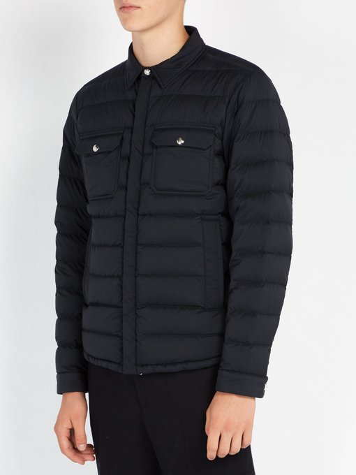 Caph quilted-down shirt jacket 