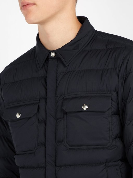 Caph quilted-down shirt jacket 