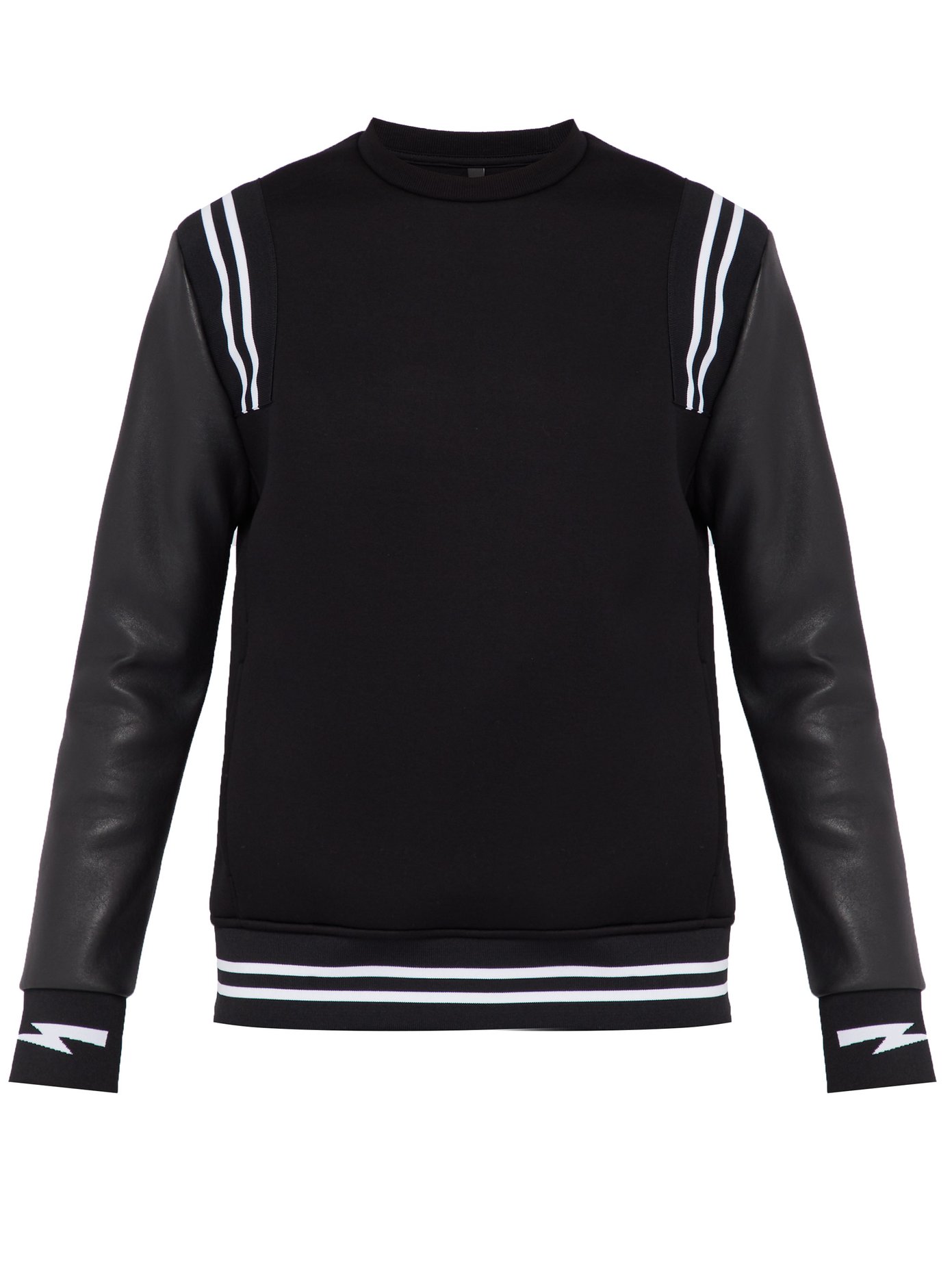 varsity striped sweatshirt