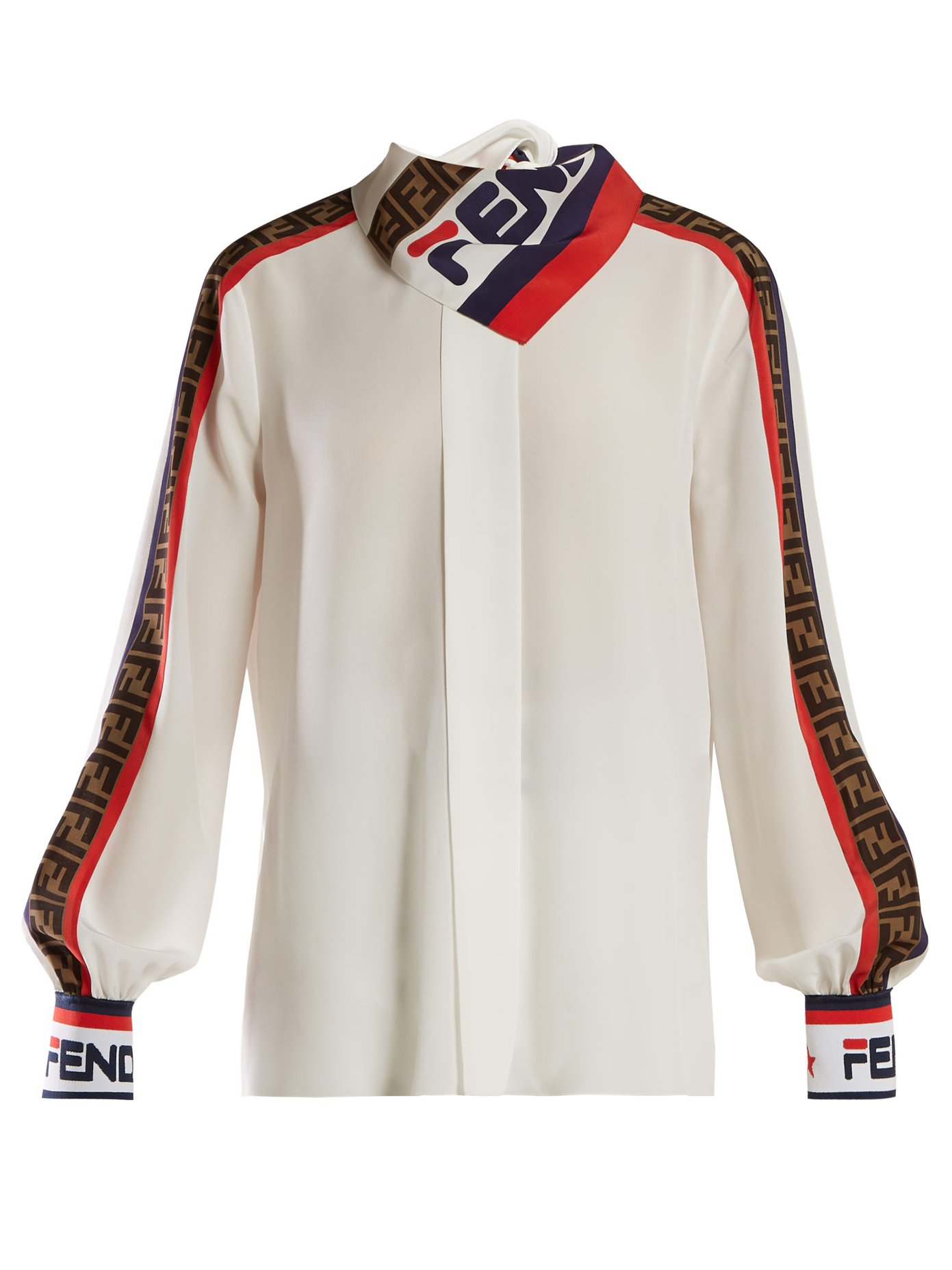 fendi logo blouse