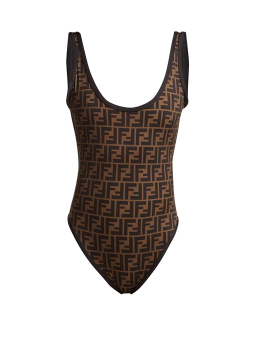 brown fendi swimsuit