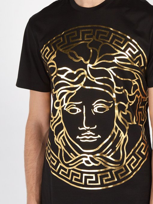 versace t shirt gold