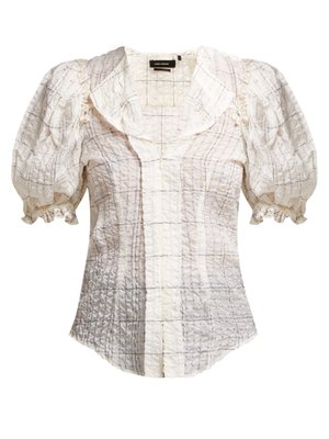Abies puff-sleeve organza blouse | Isabel Marant | MATCHESFASHION.COM UK