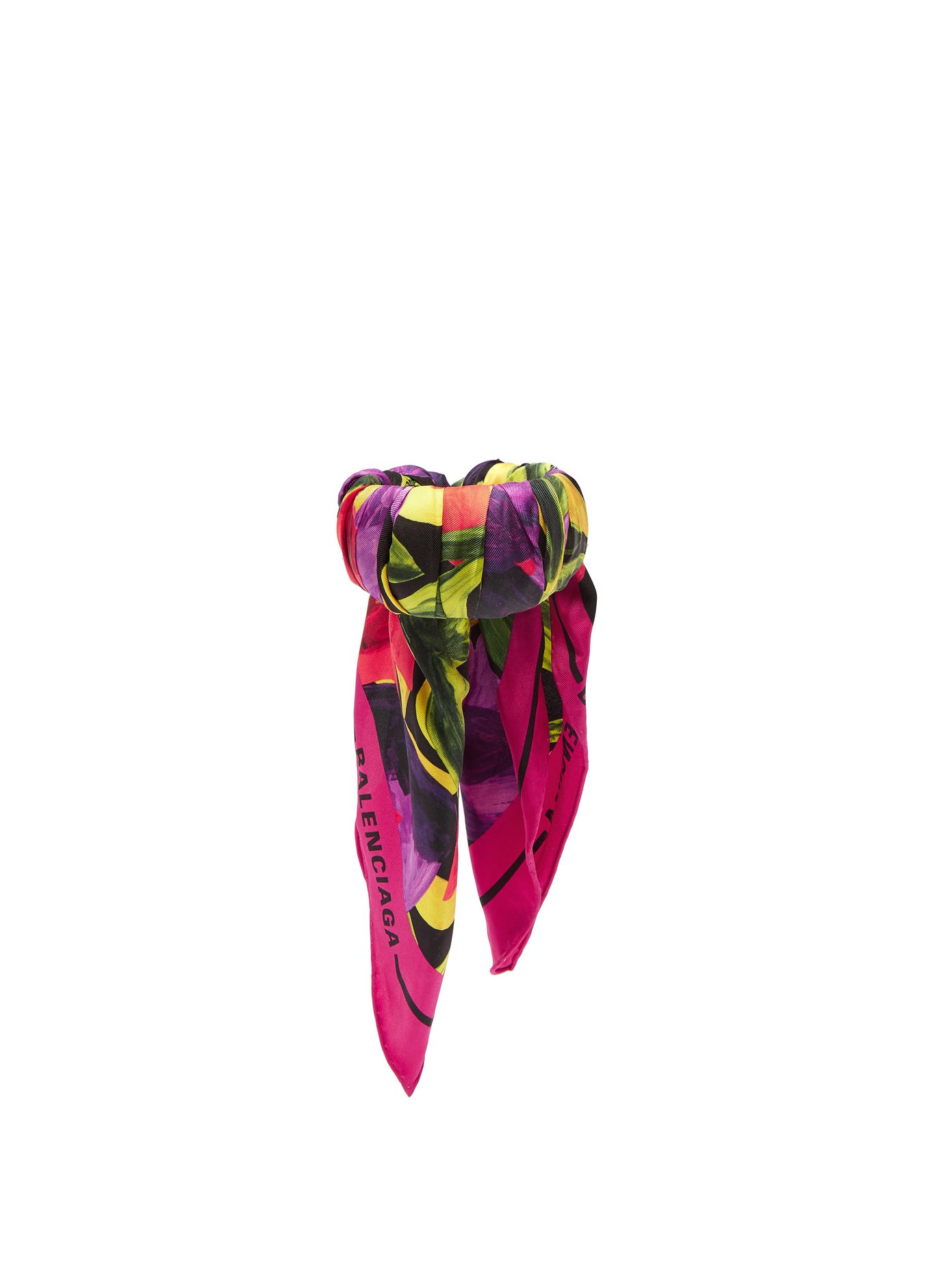 balenciaga silk scarf