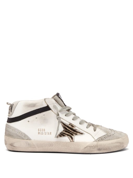 golden goose mid star zebra