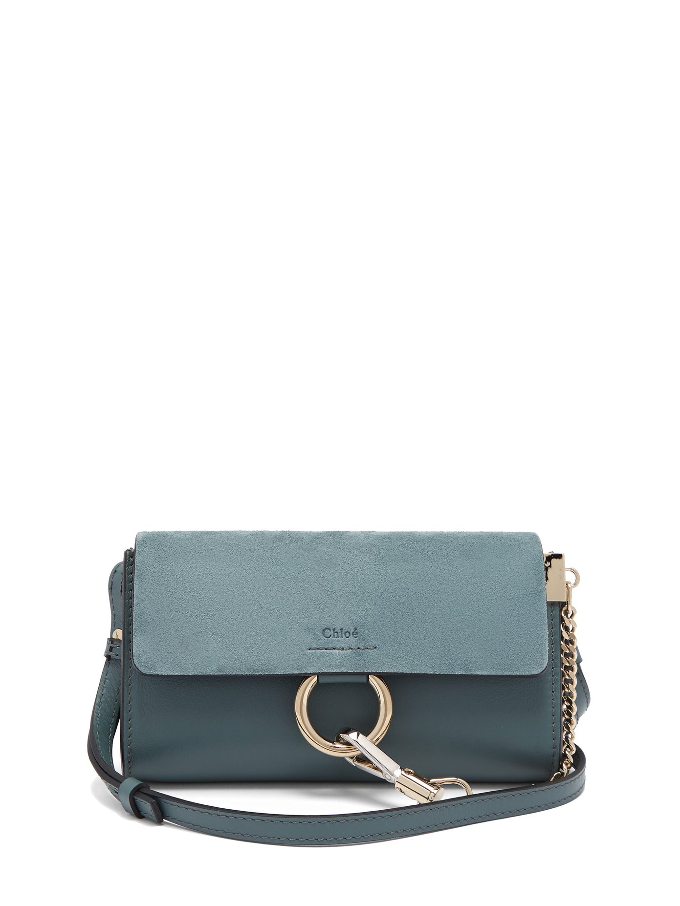 chloe blue suede bag