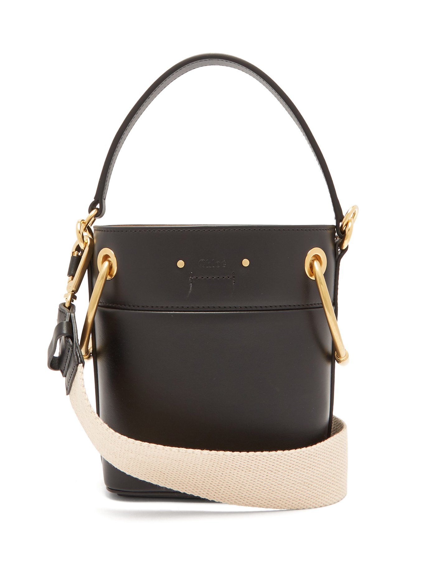 chloe roy mini leather bucket bag