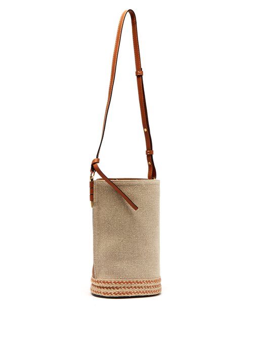 linen bucket bag