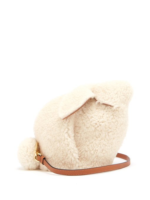 Bunny shearling cross-body bag | Loewe 
