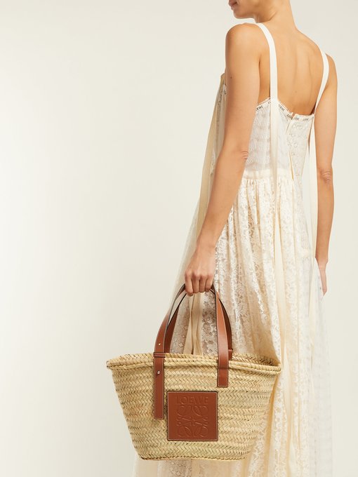 Medium woven basket bag | Loewe 